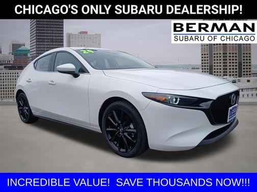 Snowflake White Pearl 2024 Mazda Mazda3 FWD w/Premium Package