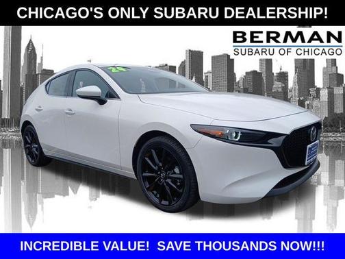 Snowflake White Pearl 2024 Mazda Mazda3 FWD w/Premium Package