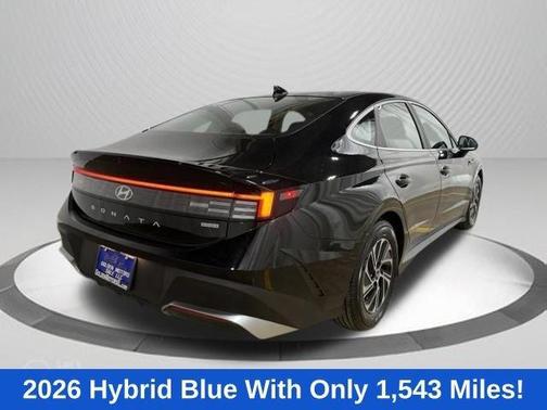Black 2026 Hyundai SONATA Hybrid Blue