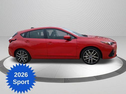 Pure Red 2026 Subaru Impreza Sport