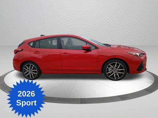 Pure Red 2026 Subaru Impreza Sport