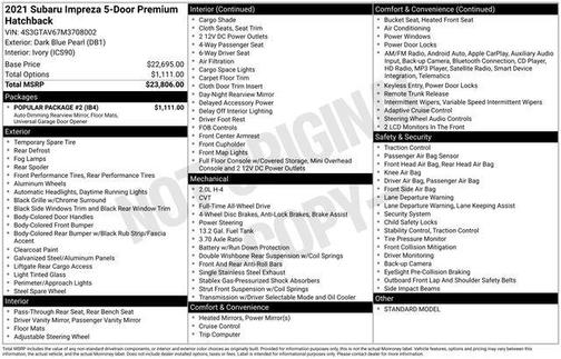 2021 Subaru Impreza Premium