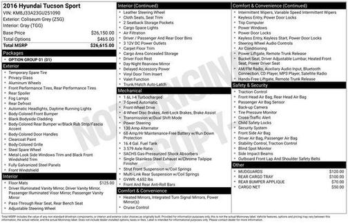 2016 Hyundai TUCSON Sport