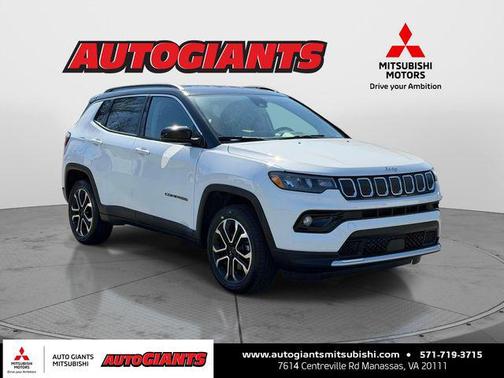 Bright White Clearcoat 2022 Jeep Compass Limited