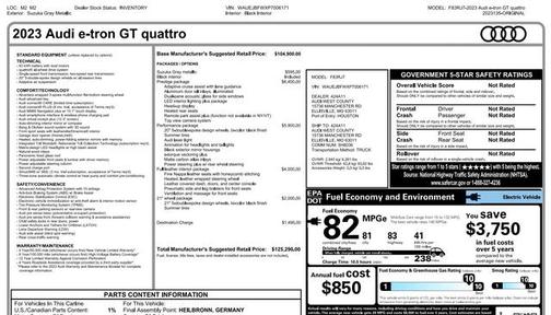2023 Audi e-tron GT Prestige quattro