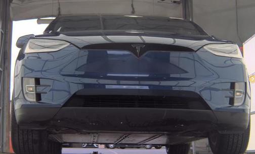 Deep Blue Metallic 2017 Tesla Model X 100D