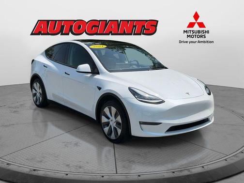 Pearl White Multi-Coat 2021 Tesla Model Y Long Range Dual Motor All-Wheel Drive