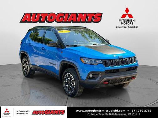 Hydro Blue Pearlcoat 2025 Jeep Compass Trailhawk