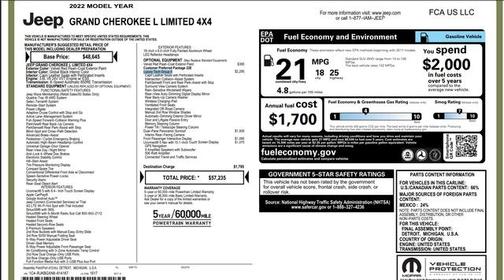 2022 Jeep Grand Cherokee L Limited