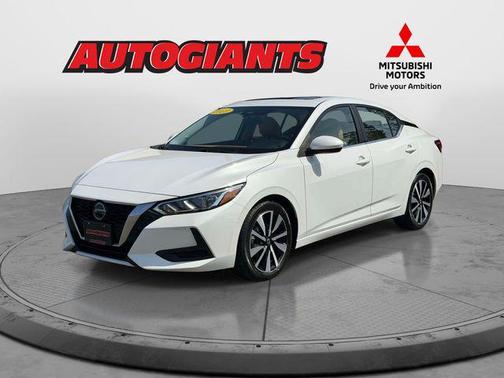Aspen White Tricoat 2023 Nissan Sentra SV