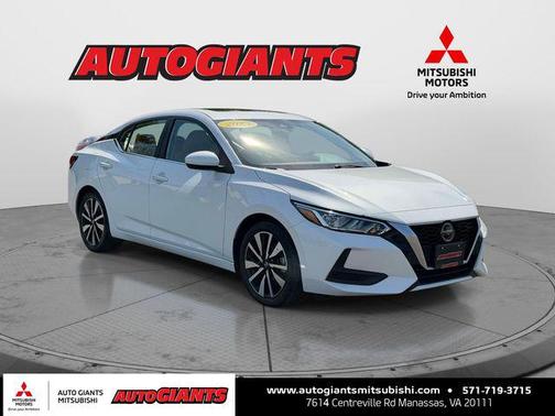 Aspen White Tricoat 2023 Nissan Sentra SV