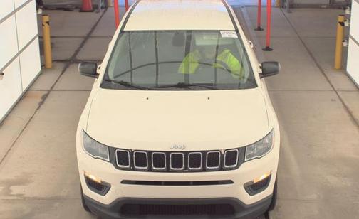 White Clearcoat 2018 Jeep Compass Sport