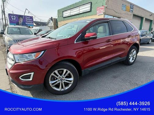 Red 2016 Ford Edge SEL