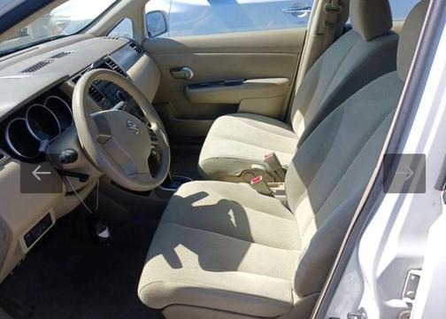 White 2011 Nissan Versa 1.8 S