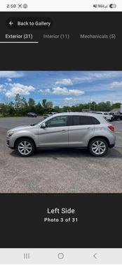Silver 2015 Mitsubishi Outlander Sport ES