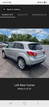 Silver 2015 Mitsubishi Outlander Sport ES