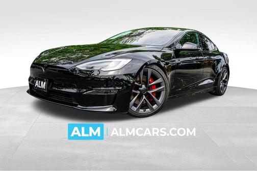 Black 2021 Tesla Model S Plaid