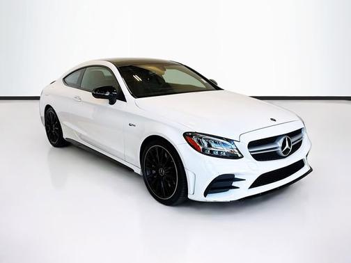 Polar White 2021 Mercedes-Benz AMG C 43 4MATIC