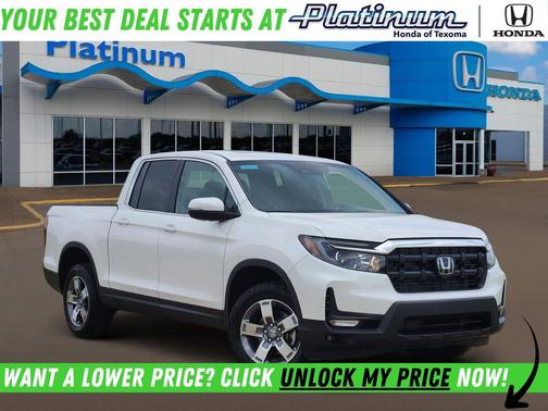 Platinum White Pearl 2026 Honda Ridgeline RTL