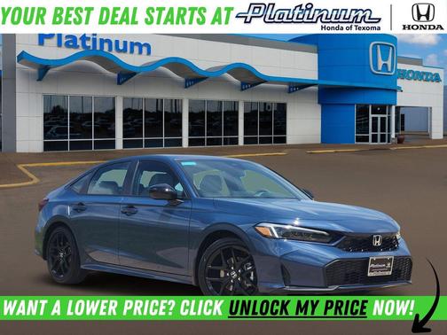 Blue Lagoon 2026 Honda Civic Hybrid Sport