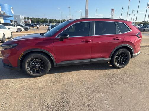 Radiant Red Metallic 2025 Honda CR-V Hybrid Sport FWD