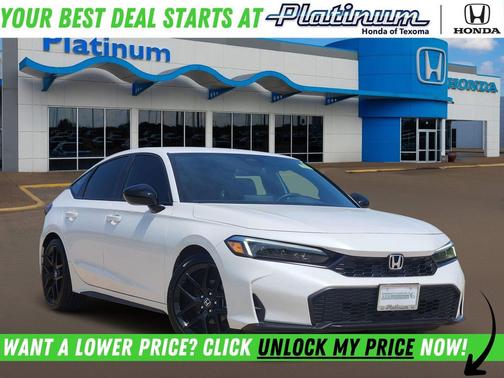 Platinum White Pearl 2026 Honda Civic Sport