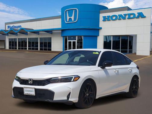 Platinum White Pearl 2026 Honda Civic Sport