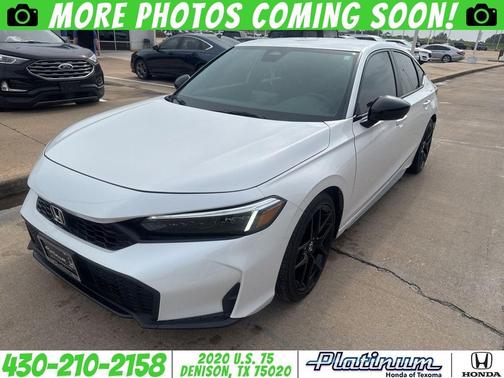 Platinum White Pearl 2026 Honda Civic Sport