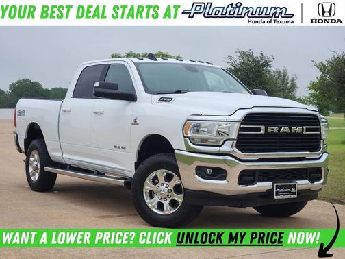 Bright White Clearcoat 2020 RAM 2500 Lone Star Crew Cab 4x4 6'4' Box