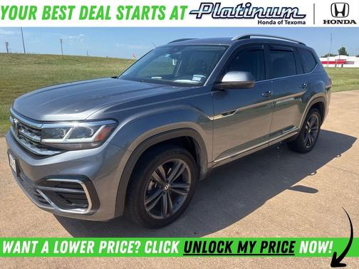 Platinum Gray Metallic 2022 Volkswagen Atlas 3.6L SEL