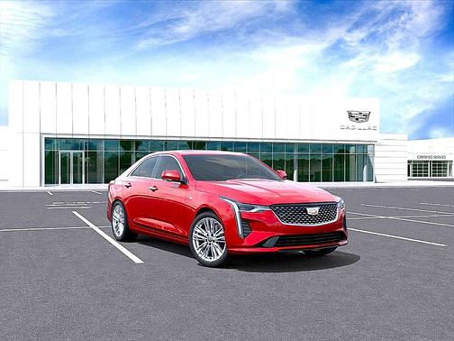 Red 2025 Cadillac CT4 Premium Luxury