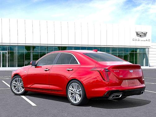 Red 2025 Cadillac CT4 Premium Luxury