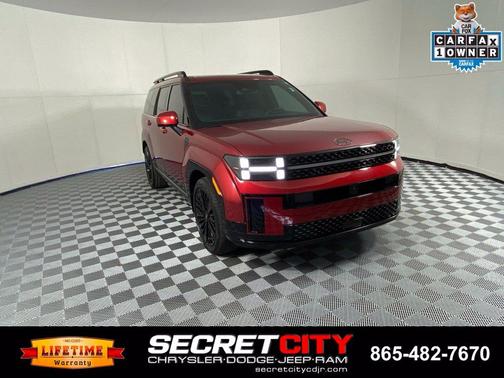 Red 2024 Hyundai SANTA FE HEV Calligraphy