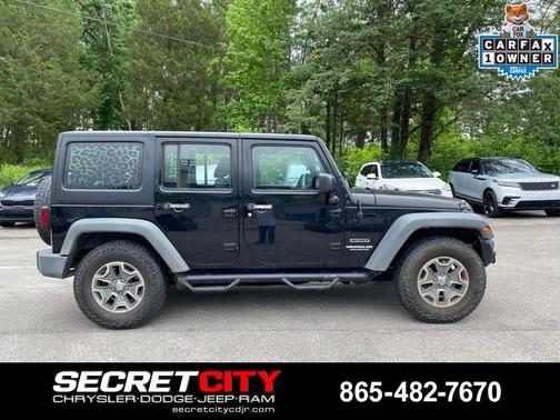 Black Clearcoat 2016 Jeep Wrangler Unlimited Sport