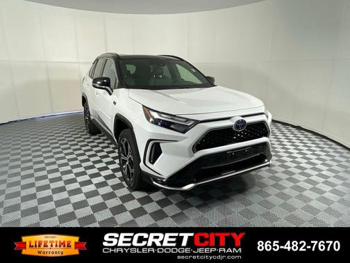 Wind Chill Pearl / Midnight Black Metallic 2023 Toyota RAV4 Prime XSE