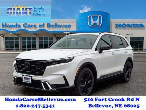 Platinum White Pearl 2026 Honda CR-V Hybrid Sport Touring AWD