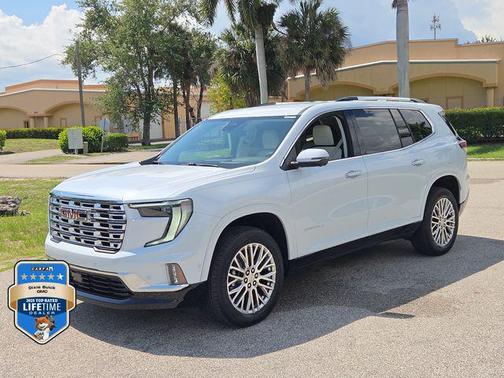 Glacier White Tricoat 2026 GMC Acadia Denali