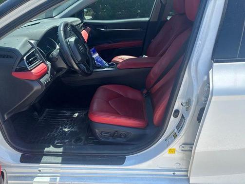 White 2019 Toyota Camry XSE