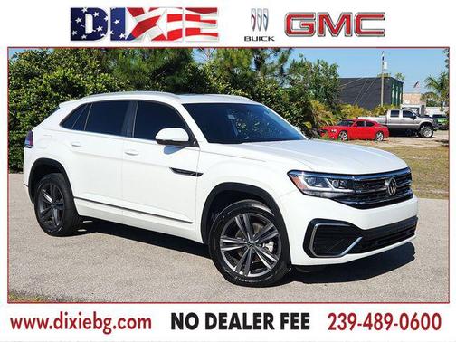 White 2021 Volkswagen Atlas Cross Sport 3.6L V6 SE w/Technology R-Line