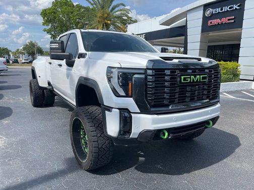 White Frost Tricoat 2024 GMC Sierra 3500 Denali