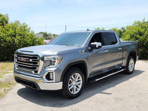 Steel Metallic 2021 GMC Sierra 1500 SLT