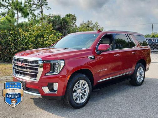 Volcanic Red Tintcoat 2024 GMC Yukon SLT