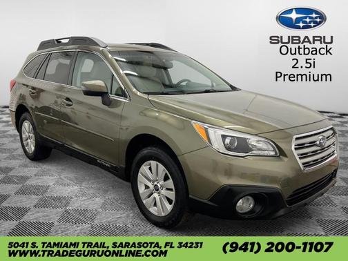 Wilderness Green Metallic 2015 Subaru Outback 2.5i Premium