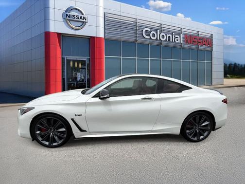 Majestic White 2018 INFINITI Q60 3.0t Red Sport 400