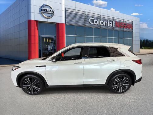 Majestic White 2022 INFINITI QX50 LUXE AWD