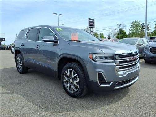 Satin Steel Metallic 2021 GMC Acadia SLE