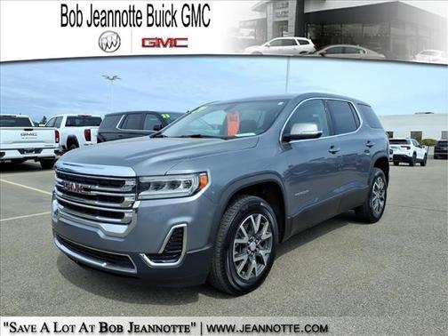 Satin Steel Metallic 2021 GMC Acadia SLE