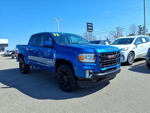 Dynamic Blue Metallic 2022 GMC Canyon Elevation