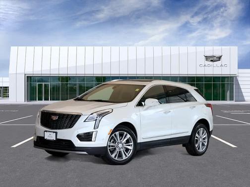Crystal White Tri-Coat 2024 Cadillac XT5 Premium Luxury