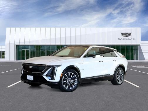 Crystal White Tri-Coat 2024 Cadillac LYRIQ Sport